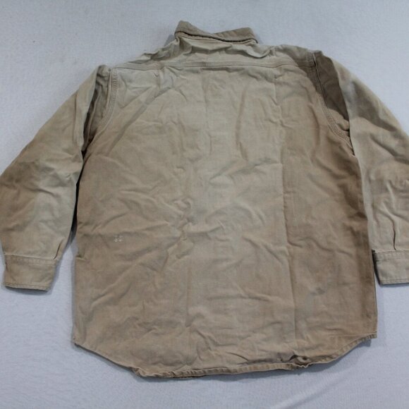 Carhartt Tan Men's Shirt Long Sleeve Rugged  Outwear Construction Size XL - Picture 2 of 9